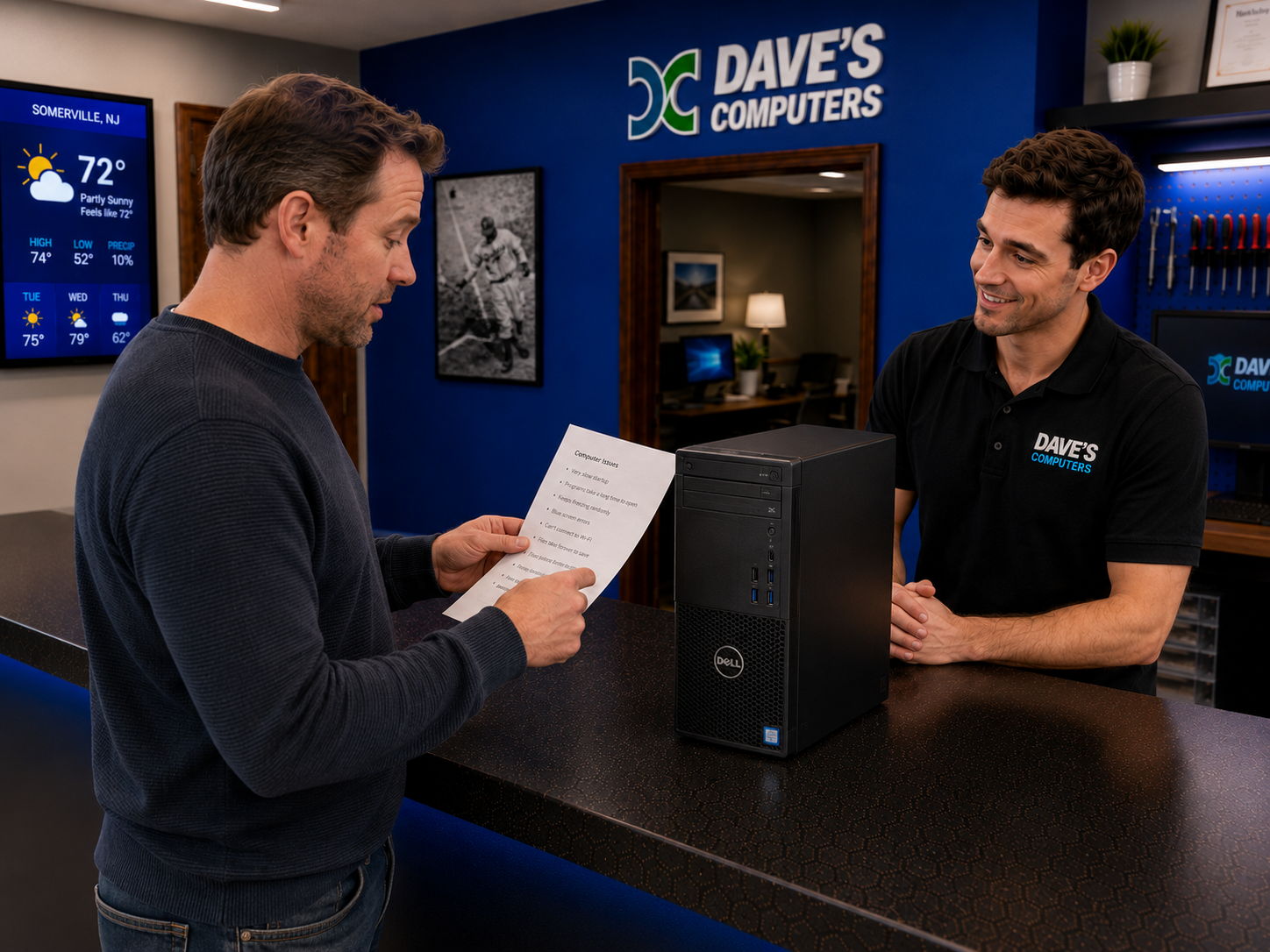PC repair technician at Dave's Computers in Somerville NJ